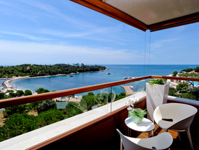 terrazza della suite dell'albergo Istra Rovigno