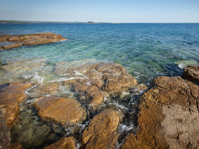 il mare a Rovigno baia Skaraba