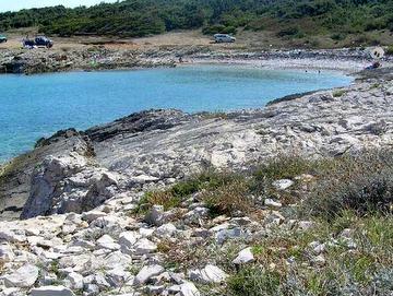 Vela Draga la spiaggia