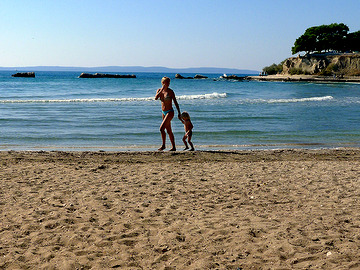 spiaggia e Split