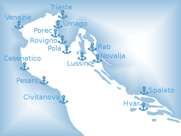 aliscafi tra Italia e Croazia