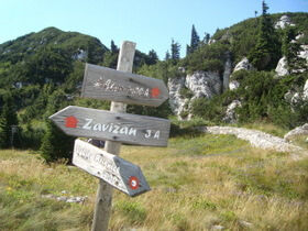 sentieri e segnaletica nel Velebit