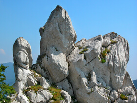 formazioni rocciose sul monte Velebit