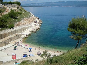 spiaggia cittadina di Vrbnik