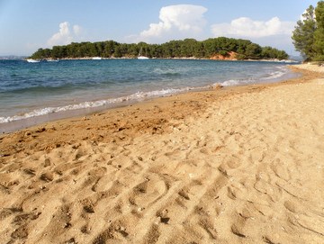 le spiagge di sabbia dell'isola Vrgada